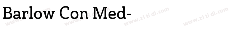 Barlow Con Med字体转换